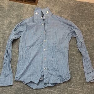 Vineyard Vines Blue Checkered Button Down Shirt